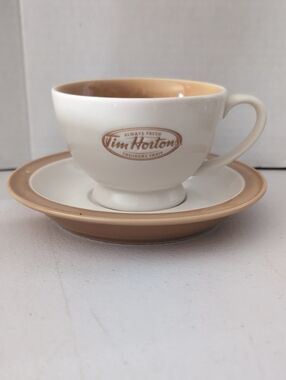 Tim Horton's Tea Cup and Saucer Set Vintage